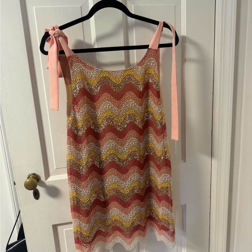 NBD Mini Dress in Pink Sequins